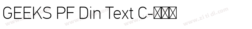 GEEKS PF Din Text C字体转换